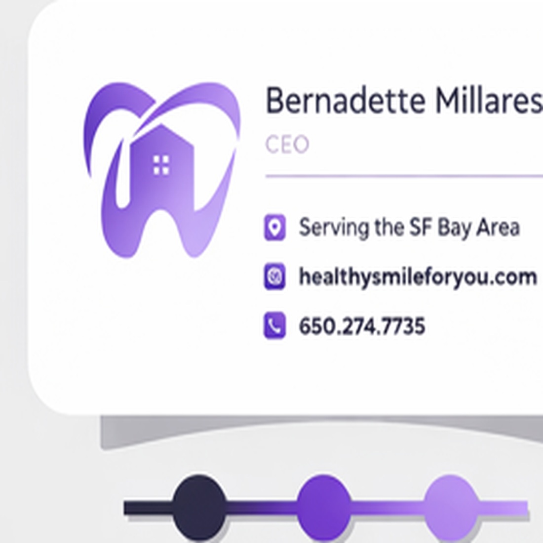 Dental hygienist smiling and holding dental tools